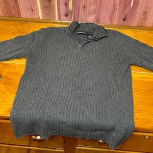 DKNY Jean Zip up grey sweater M